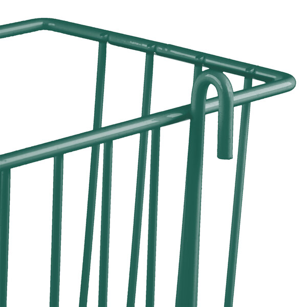 Metro H209DHG Hunter Green Storage Basket for Wire Shelving 13 3/8" x