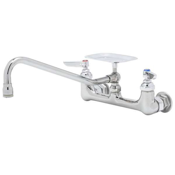 T&S B023302 Wall Mounted Pantry Faucet with 8" Adjustable Centers, 8