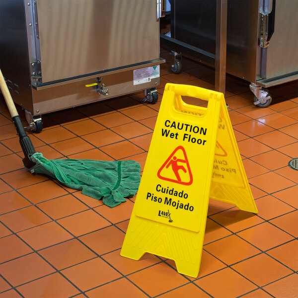 Lavex Janitorial 25" Caution Wet Floor Sign