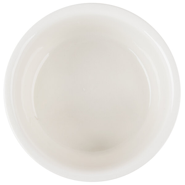 CAC RKF6S 6 oz. Bone White Fluted Souffle Bowl 36/Case
