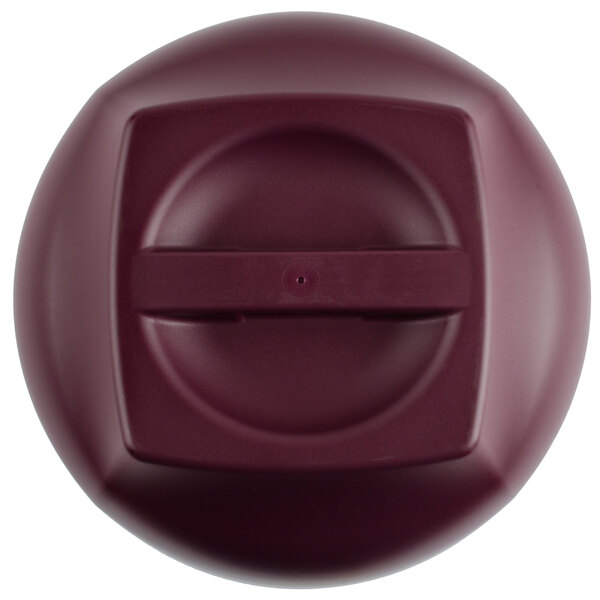 Cambro MDSHD9487 Harbor Collection Cranberry 10 1/4" Insulated Plastic Dome Plate Cover 12/Case