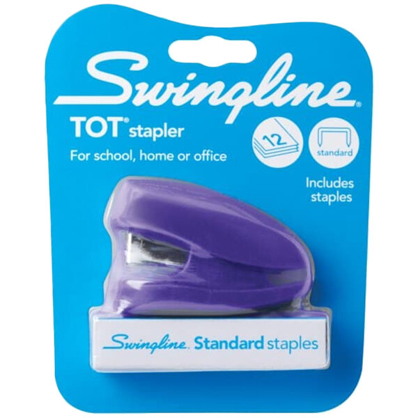 Swingline 79173 TOT 12 Sheet Purple Mini Stapler