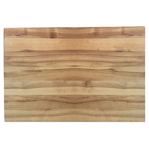 A Tablecraft wooden cutting board on a wood surface.