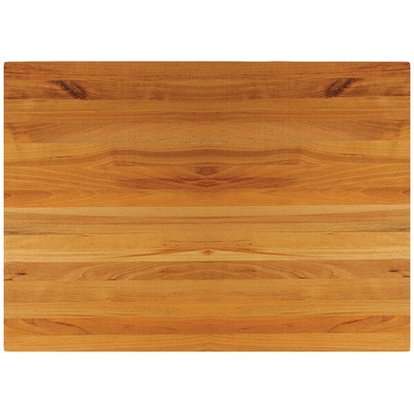 24 x 18 x 1 3/4 Commercial Kitchen Rectangle Wooden Cutting Board 