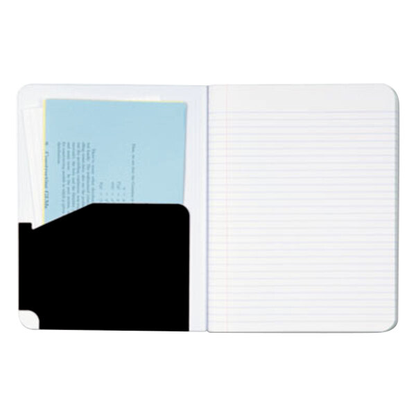 Five Star 09276 Black 9 3/4" x 7 1/2" 1 Subject Composition Notebook