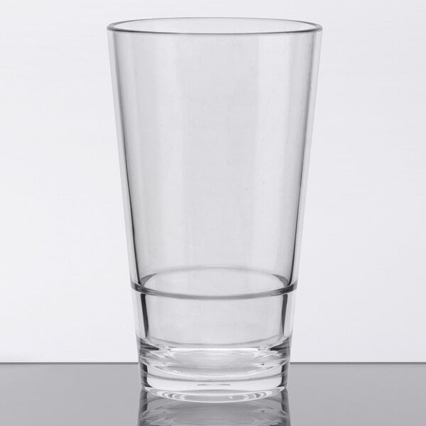 GET S-14-CL Revo 14 oz. Customizable SAN Plastic Stackable Mixing Glass - 24/Case