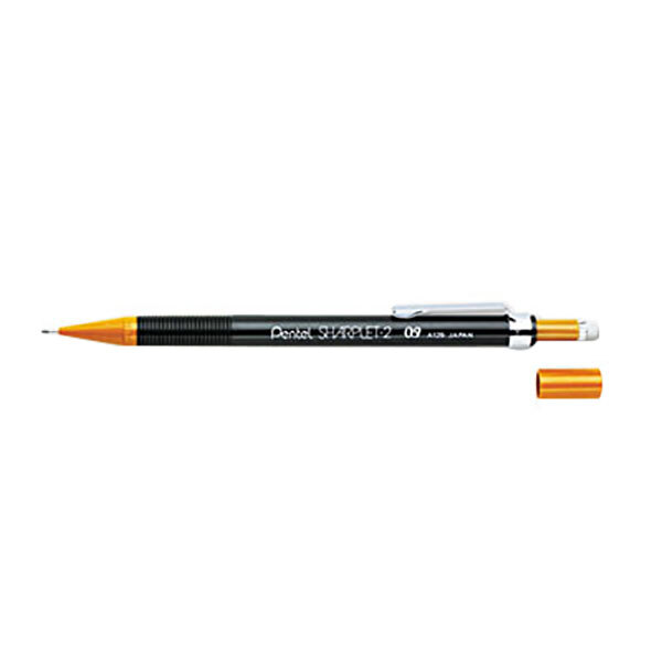 Pentel A129E Brown Barrel 0.9mm Sharplet-2 HB Lead #2 Mechanical Pencil - 12/Pack