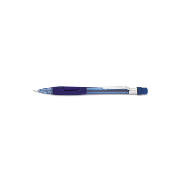 Pentel PD347TC Transparent Blue Barrel 0.7mm Quicker Clicker HB Lead #2 Mechanical Pencil