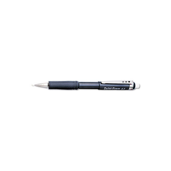 Pentel QE517A Black Barrel 0.7mm Twist-Erase III HB Lead #2 Mechanical Pencil
