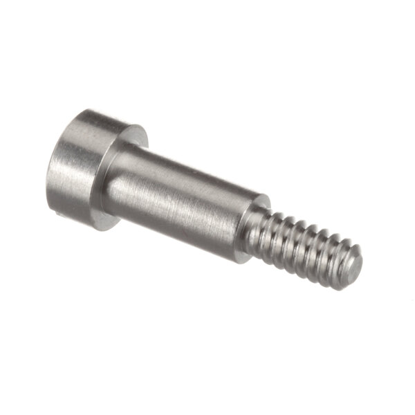 Two stainless steel Amana commercial microwave shoulder screws with nuts.
