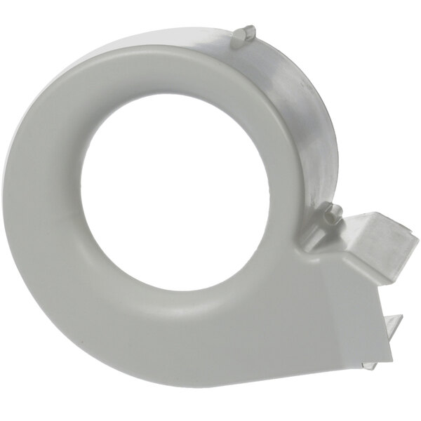 A white plastic Amana blower scroll with a metal ring.