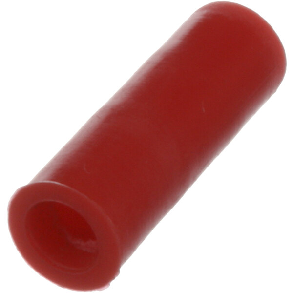 A red cylindrical Amana cap screw with a hole.