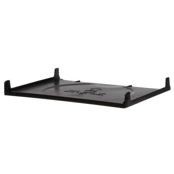 A black Amana grease shield tray with a small handle.