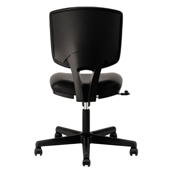 HON Volt Black Leather Task Chair with CenterTilt