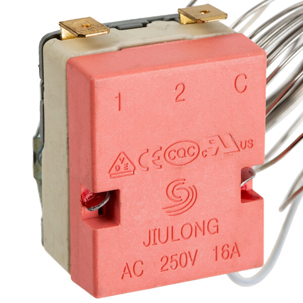 An Avantco electric convection oven thermostat.