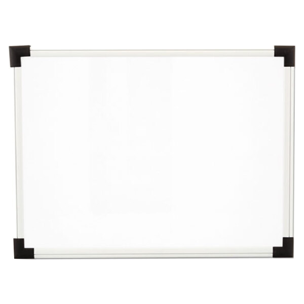 Universal UNV43722 24" x 18" White Melamine DryErase Board with Aluminum Frame