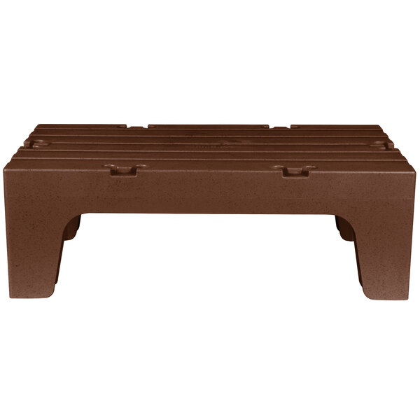 Cambro DRS36131 SSeries 36" x 21" x 12" Brown Solid Top Bow Tie