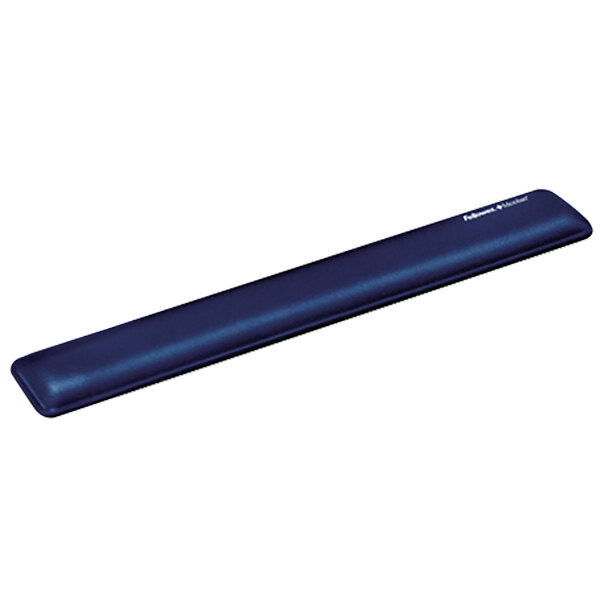A long blue rectangular wrist support with a black handle.