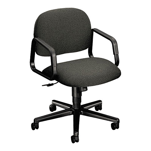 HON 4002AB12T Solutions 4000 Gray Mid Back Swivel / Tilt Office Chair