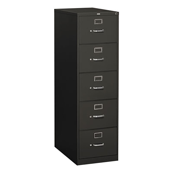 HON 315CPS 310 Series 18 1/4" x 26 1/2" x 60" Charcoal FiveDrawer Full