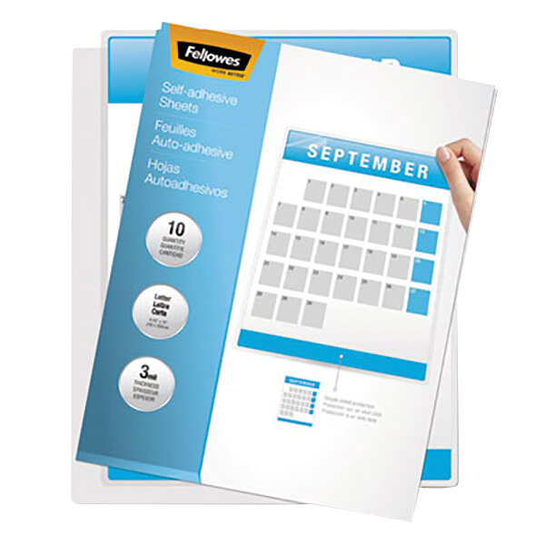 Fellowes 5221502 12" x 9 1/4" SelfLaminating Sheets 50/Pack