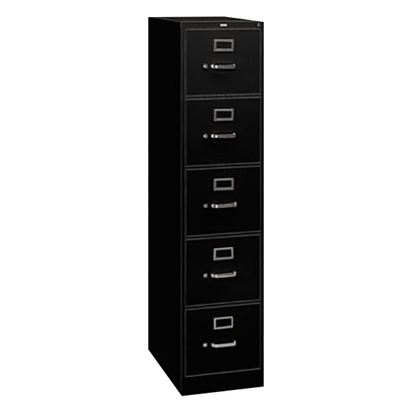 HON 315CPP 310 Series 18 1/4" x 26 1/2" x 60" Black FiveDrawer Full