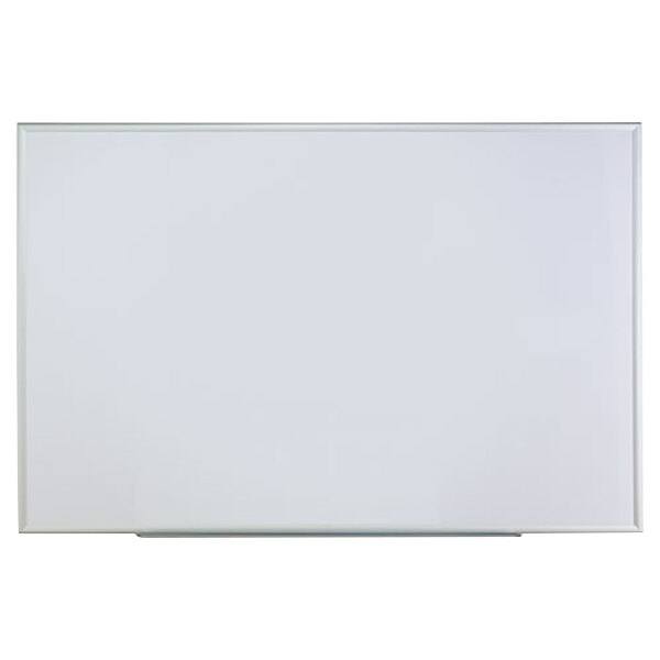 Universal UNV43626 72" x 48" White Melamine DryErase Board with Satin