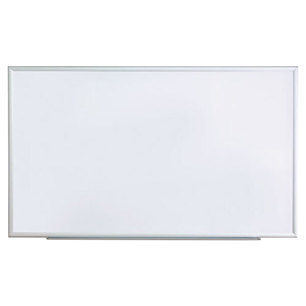 Universal UNV43625 60" x 36" White Melamine DryErase Board with Satin