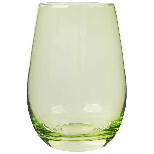 Stolzle S3527212E Elements 16.5 oz. Green Stemless Wine Glass / Tumbler
