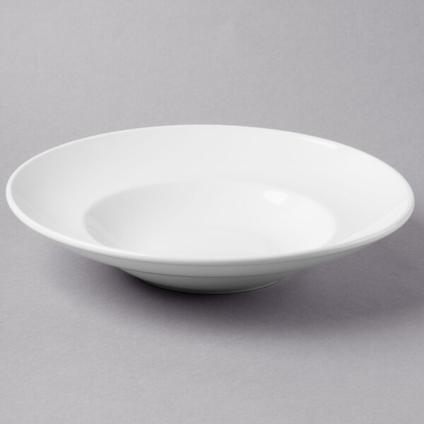 Libbey BW1135 Basics 16 oz. Bright White Porcelain Entree / Pasta Bowl