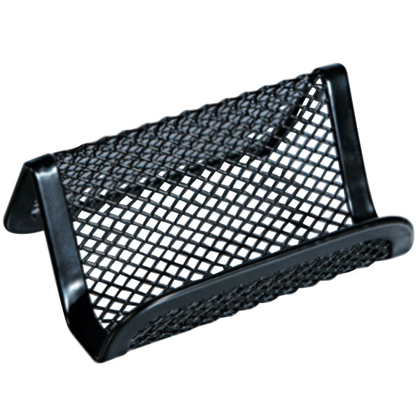 Universal UNV20005 3 7/8" x 3 3/8" x 2 1/8" Black Mesh Metal Business