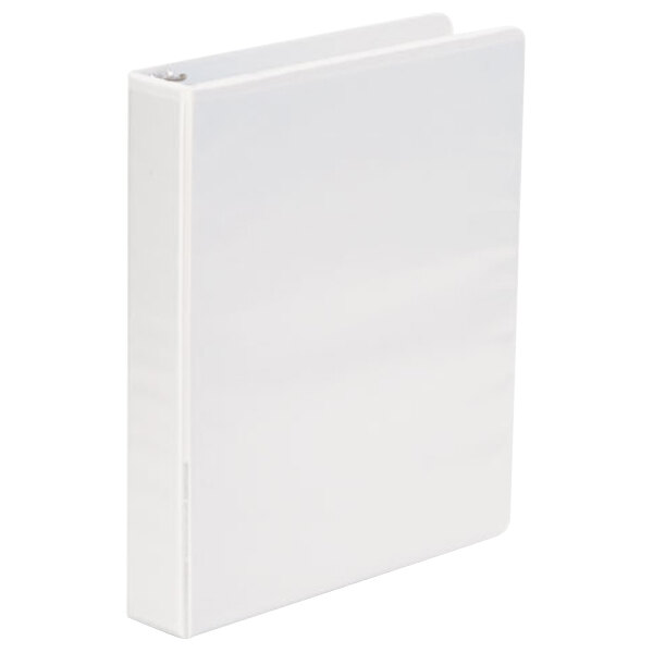Universal UNV20972 White Economy Non-Stick View Binder with 1 1/2" Round Rings