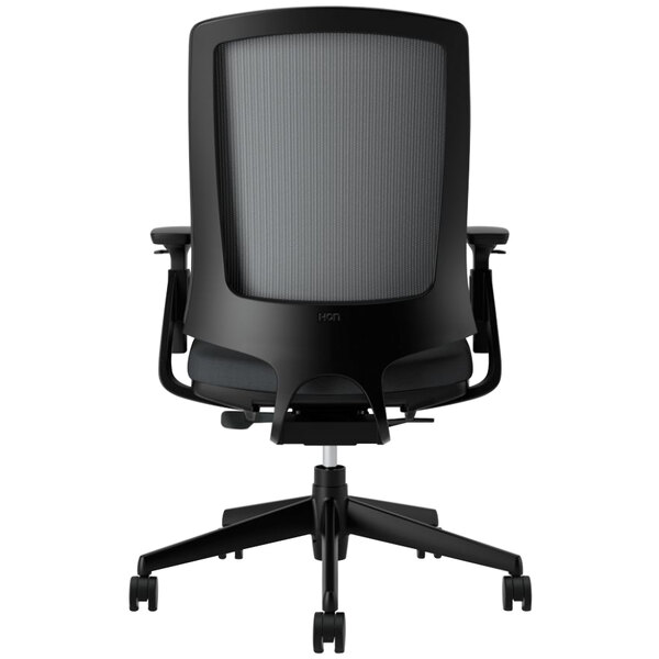 HON 2281VA10T Lota Series Black Mesh / Fabric MidBack Swivel Office Chair