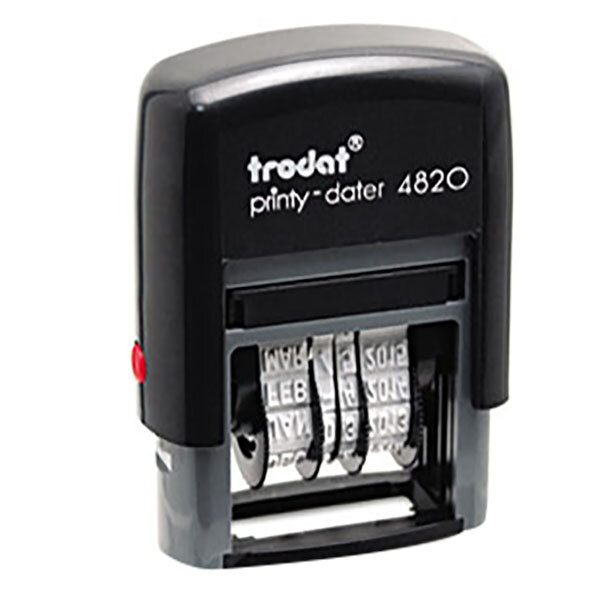 Trodat 5430 Professional Self-Inking Date Stamp with Received Blue/Red 2 Color Ink 