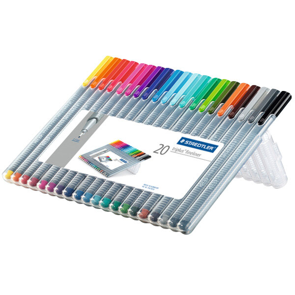 Staedtler 334SB20A6 Triplus Fineliner 20Color Assorted Super Fine