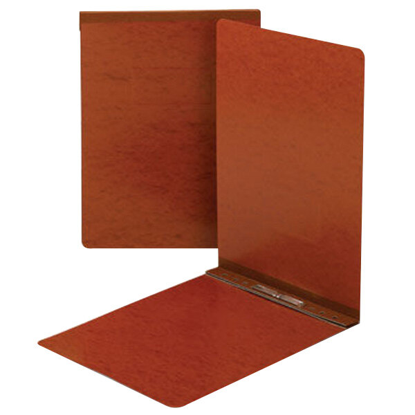Smead 81777 11" x 17" Red Pressboard Top Bound Report Cover with Prong