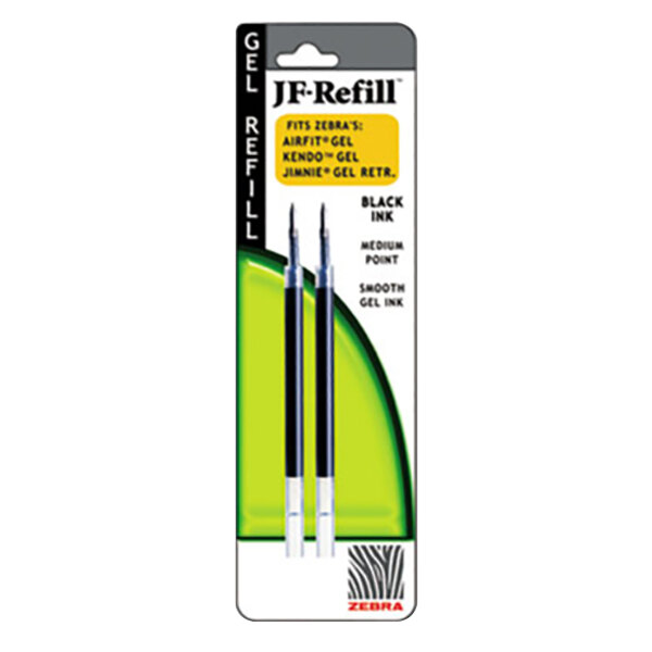 Zebra 87012 JF Black Ink Medium 0.7mm Point Roller Ball Retractable Gel