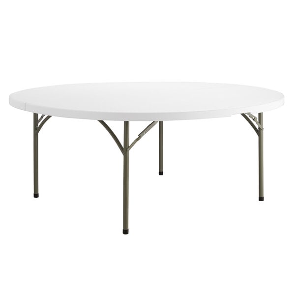 72 Round Folding Table Plastic For, 72 Inch Round Table Seating