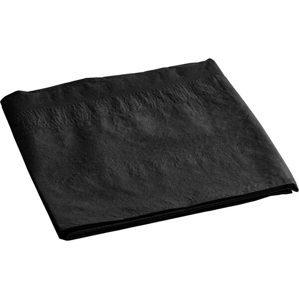 Hoffmaster 220613 54" x 108" Cellutex Black Tissue / Poly Paper Table
