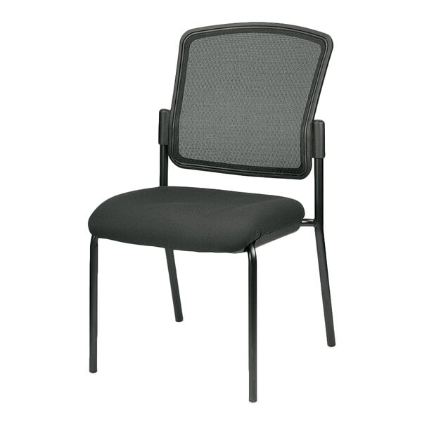 A Eurotech Dakota2 black mesh office side chair.
