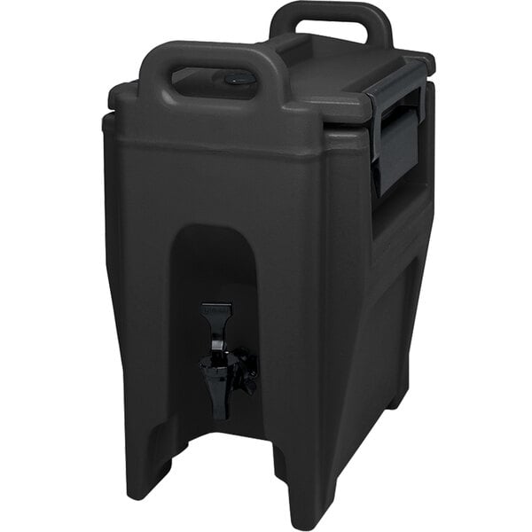 Cambro UC250110 Ultra Camtainers® 2.75 Gallon Black Insulated Beverage Dispenser
