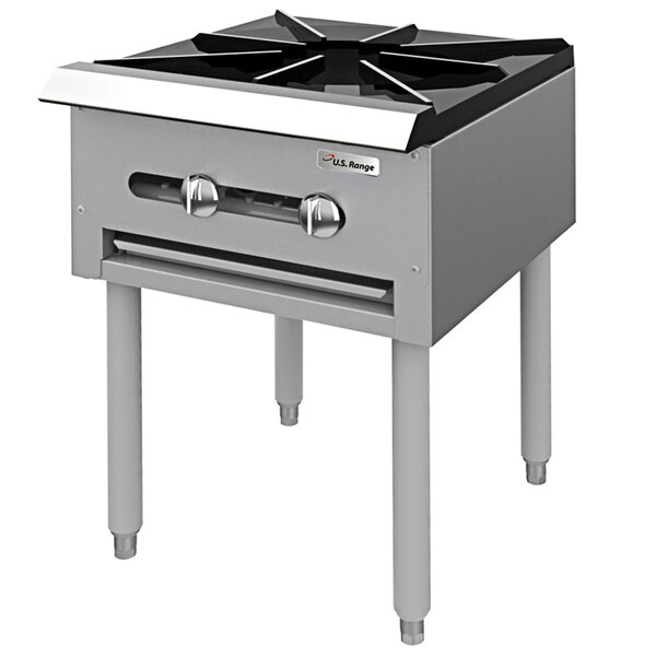 Garland SP18442 Natural Gas Double Countertop Stock Pot Stove with 6