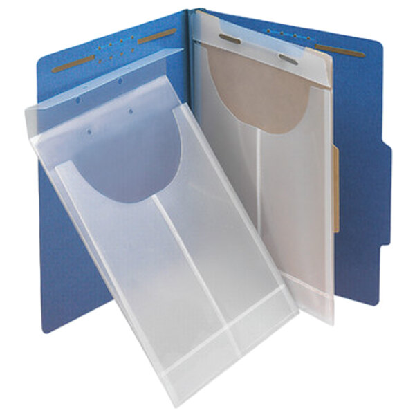 A clear Smead file retention jacket with 3/4" expansion.