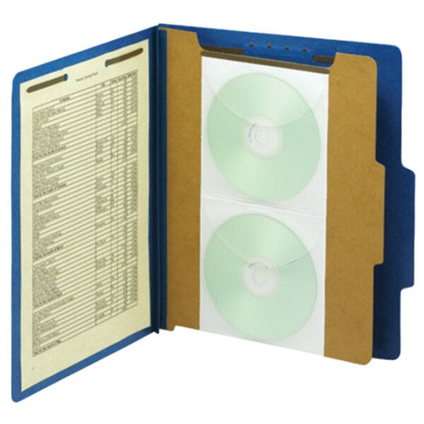 Adhesive CD Sleeves Smead 68144 5" SelfAdhesive CD/DVD Sleeve