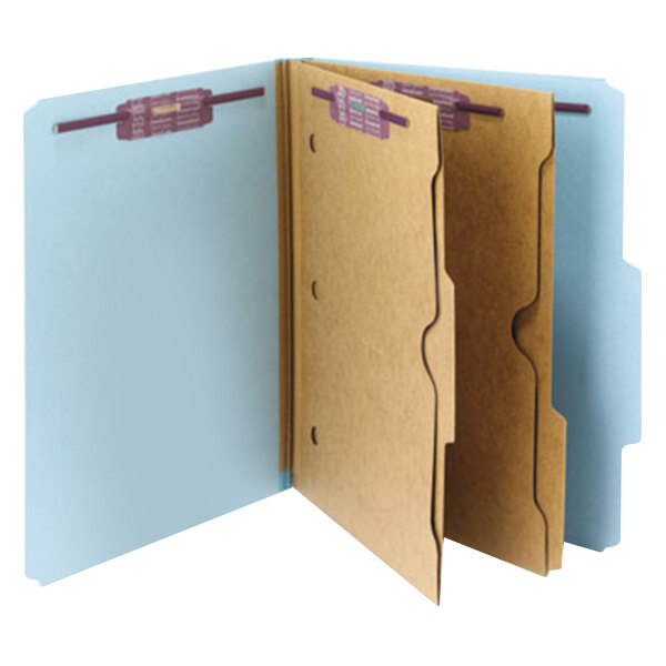 Smead 14081 SafeSHIELD Letter Size Classification Folder with 2 Pockets