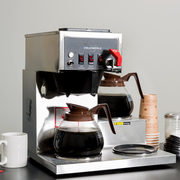 Bloomfield 8572D3F Koffee King 3 Warmer Right Stepped Automatic Coffee Brewer 120V
