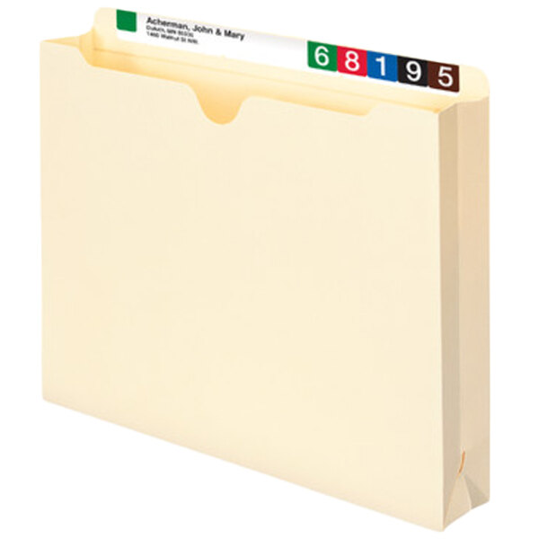 Smead 75605 Letter Size 100 Recycled File Jacket 2" Expansion with