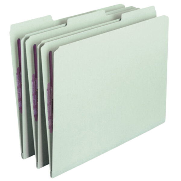 Smead 14931 SafeSHIELD Letter Size Fastener Folder with 2 Fasteners, 1" Expansion 25/Box