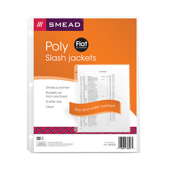 Smead 89506 Organized Up Letter Size Slash Style File Jacket Three