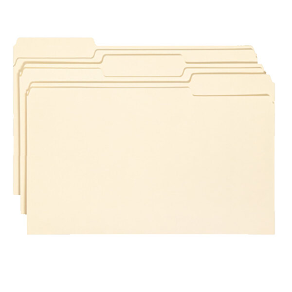 Smead 15330 Legal Size File Folder Standard Height with 1/3 Cut